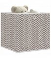 vidaXL Foldable Storage Boxes 10 pcs Brown 32x32x32 cm Non-woven Fabric