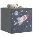 vidaXL Foldable Storage Boxes 10 pcs Grey 32x32x32 cm Non-woven Fabric