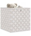 vidaXL Foldable Storage Boxes 4 pcs Cream 32x32x32 cm Non-woven Fabric
