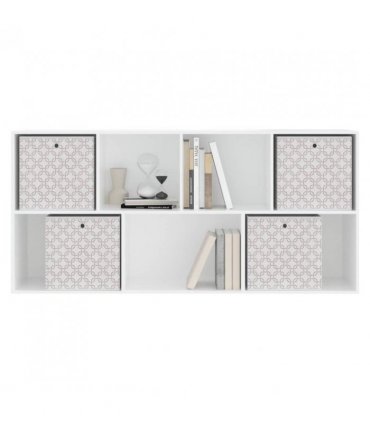 vidaXL Foldable Storage Boxes 4 pcs Cream 32x32x32 cm Non-woven Fabric