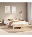 vidaXL Bed Frame without Mattress 120x200 cm Solid Wood Pine — Colour: natural, Size: 120 x 200 cm — V0672055836