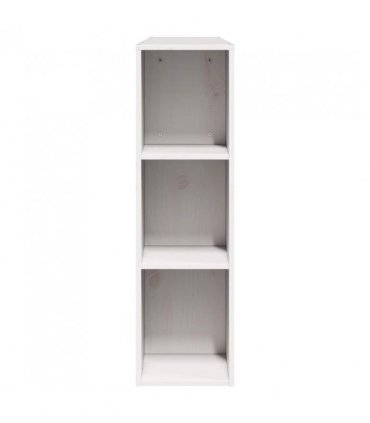 vidaXL Headboard with Storage White 135 cm Solid Wood Pine