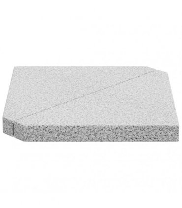 vidaXL Umbrella Weight Plates 2 pcs Grey Granite Triangular 14 kg