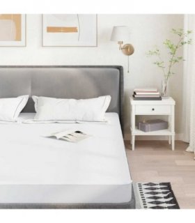 vidaXL Mattress Protector White 160x200 cm Waterproof — Size: 160 x 200 cm