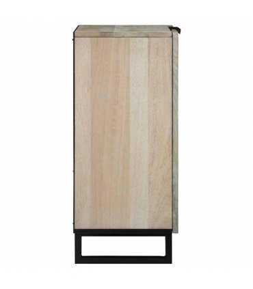 vidaXL Sideboard White 60 x 33.5 x 75 cm Solid Mango Wood