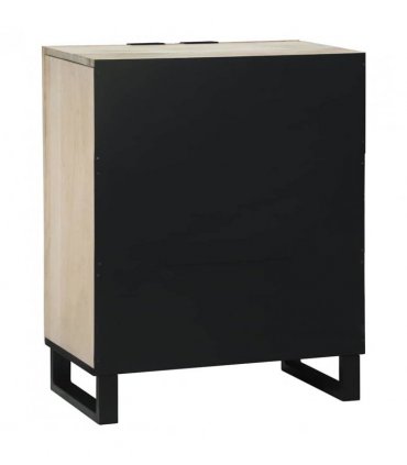 vidaXL Sideboard White 60 x 33.5 x 75 cm Solid Mango Wood