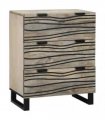 vidaXL Sideboard with Drawer White 60 x 33.5 x 75 cm Solid Mango wood