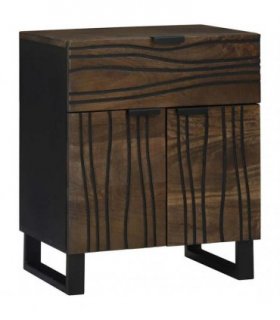 vidaXL Bedside Cabinet Walnut 50 x 33 x 60 cm Engineered Wood