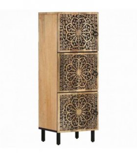 vidaXL Side Cabinet 40x33x110 cm Solid Wood Mango