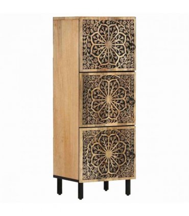 vidaXL Side Cabinet 40x33x110 cm Solid Wood Mango