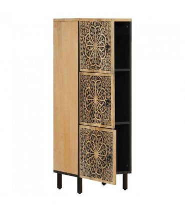 vidaXL Side Cabinet 40x33x110 cm Solid Wood Mango