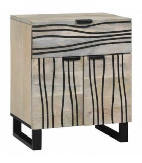 vidaXL Bedside Cabinet White 50 x 33 x 60 cm Engineered Wood — V0672056163