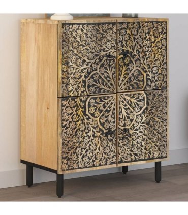 vidaXL Side Cabinet 60x33x75 cm Solid Wood Mango