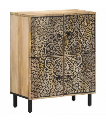 vidaXL Side Cabinet 60x33x75 cm Solid Wood Mango