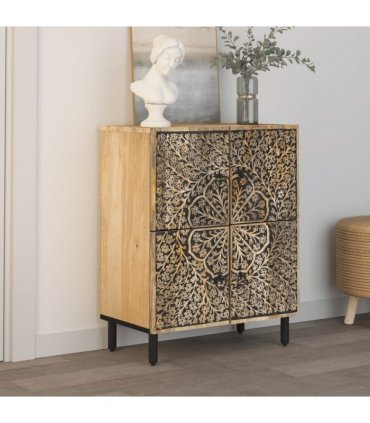 vidaXL Side Cabinet 60x33x75 cm Solid Wood Mango