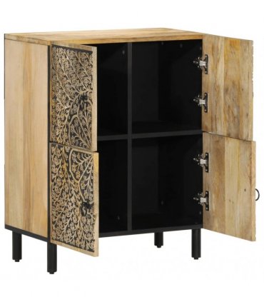 vidaXL Side Cabinet 60x33x75 cm Solid Wood Mango