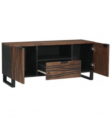 vidaXL TV Units with Drawer Walnut 105 x 33 x 46 cm Engineered wood
