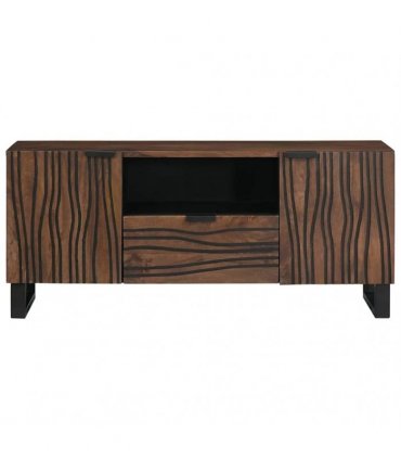 vidaXL TV Units with Drawer Walnut 105 x 33 x 46 cm Engineered wood