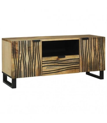 vidaXL TV Units with Drawer Brown 105 x 33 x 46 cm Engineered wood — Colour: Natural