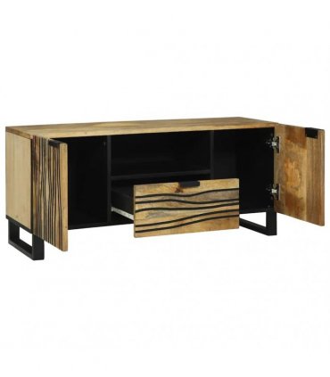 vidaXL TV Units with Drawer Brown 105 x 33 x 46 cm Engineered wood — Colour: Natural