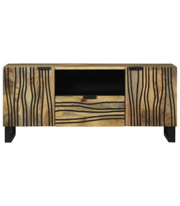 vidaXL TV Units with Drawer Brown 105 x 33 x 46 cm Engineered wood — Colour: Natural