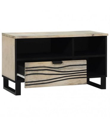 vidaXL TV Units with Drawer White 80 x 33 x 46 cm Engineered wood