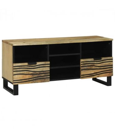 vidaXL TV Units with Drawer Brown 100 x 33 x 46 cm Engineered wood — Colour: Natural
