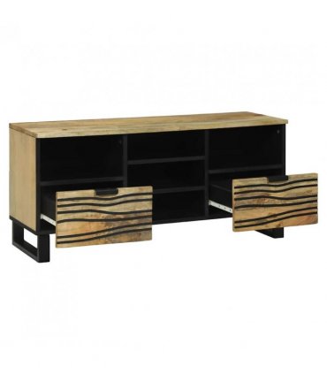 vidaXL TV Units with Drawer Brown 100 x 33 x 46 cm Engineered wood — Colour: Natural