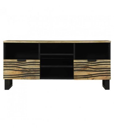 vidaXL TV Units with Drawer Brown 100 x 33 x 46 cm Engineered wood — Colour: Natural