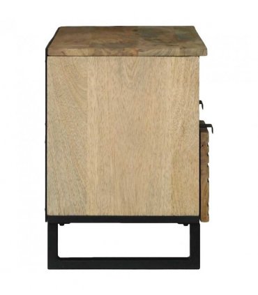 vidaXL TV Units with Drawer Brown 100 x 33 x 46 cm Engineered wood — Colour: Natural