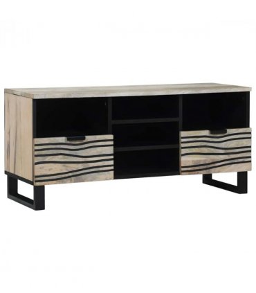 vidaXL TV Units with Drawer White 100 x 33 x 46 cm Engineered wood