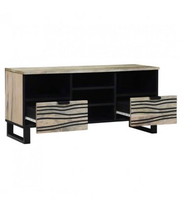 vidaXL TV Units with Drawer White 100 x 33 x 46 cm Engineered wood