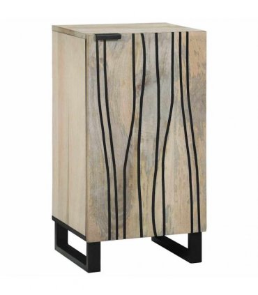 vidaXL Sideboard White 40 x 33 x 75 cm Solid mango wood
