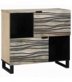 vidaXL Sideboard White 80 x 33 x 75 cm Solid mango wood