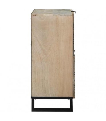 vidaXL Sideboard White 80 x 33 x 75 cm Solid mango wood