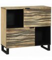 vidaXL Sideboard Brown 80 x 33 x 75 cm Solid mango wood — Colour: Natural