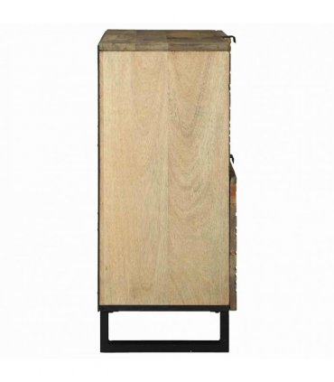 vidaXL Sideboard Brown 80 x 33 x 75 cm Solid mango wood — Colour: Natural
