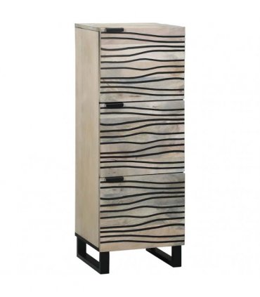 vidaXL Media Storage Cabinets & Racks White and Black 40 x 33 x 110 cm