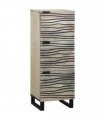 vidaXL Media Storage Cabinets & Racks White and Black 40 x 33 x 110 cm