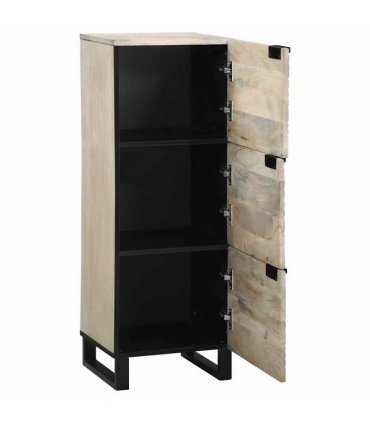 vidaXL Media Storage Cabinets & Racks White and Black 40 x 33 x 110 cm