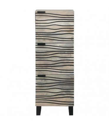 vidaXL Media Storage Cabinets & Racks White and Black 40 x 33 x 110 cm