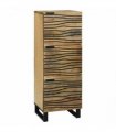 vidaXL Highboard Brown 40 x 33 x 110 cm Solid mango wood — Colour: Natural
