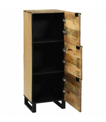 vidaXL Highboard Brown 40 x 33 x 110 cm Solid mango wood — Colour: Natural