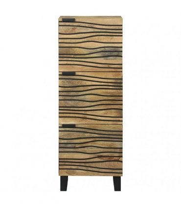 vidaXL Highboard Brown 40 x 33 x 110 cm Solid mango wood — Colour: Natural