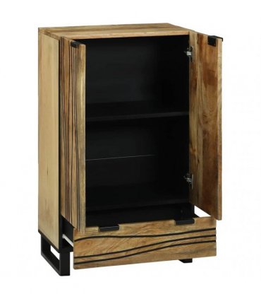 vidaXL Highboard Brown 60 x 33 x 100 cm Solid mango wood — Colour: Natural