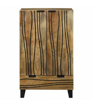 vidaXL Highboard Brown 60 x 33 x 100 cm Solid mango wood — Colour: Natural