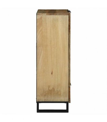 vidaXL Highboard Brown 60 x 33 x 100 cm Solid mango wood — Colour: Natural