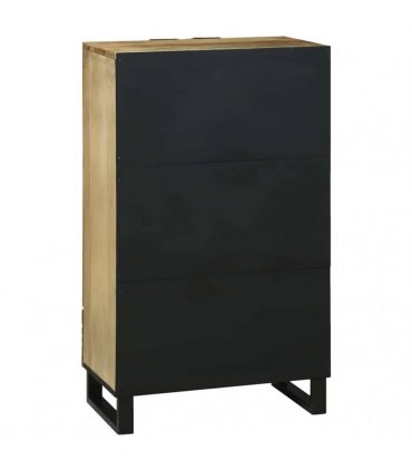 vidaXL Highboard Brown 60 x 33 x 100 cm Solid mango wood — Colour: Natural