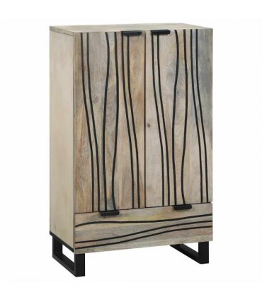 vidaXL Media Storage Cabinets & Racks White and Black 60 x 33 x 100 cm
