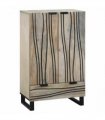 vidaXL Media Storage Cabinets & Racks White and Black 60 x 33 x 100 cm